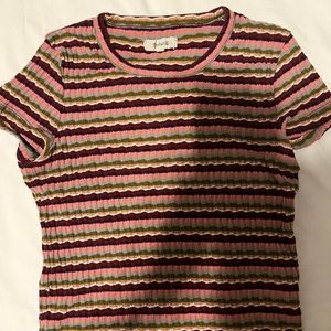 Madewell striped knit baby tee